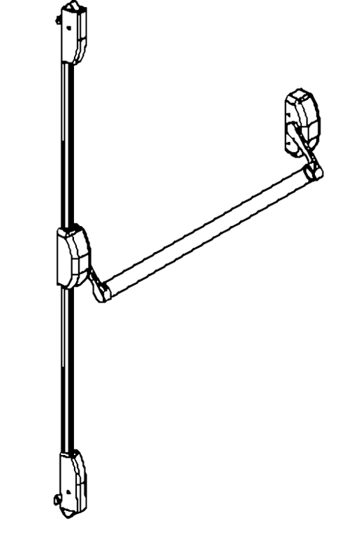 Two Point Vertical PANIC EXIT DEVICE DK-360-2 - Oubao